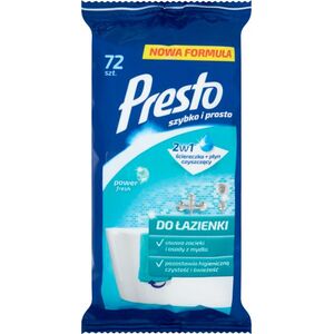 Presto Chusteczki presto nasączone do łazienki 72/p 6621752 5900095011460