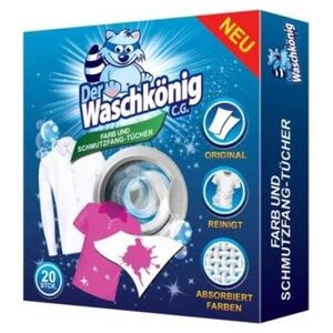 Der Waschkönig Chusteczki wyłapujące kolor Waschkönig 20szt. 6626654 4260418932171