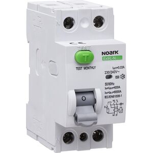 Noark NOARK Wyłącznik różnicowoprądowy RCCB 2P 25A 0,03A typ AC Ex9L-N 108314 6629293 8592765083142