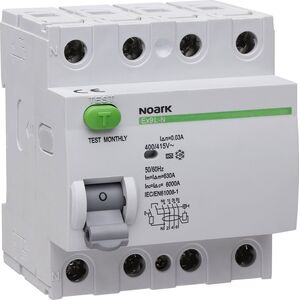 Noark NOARK Wyłącznik różnicowoprądowy RCCB 4P 25A 0,03A typ AC Ex9L-N 108331 6629295 8592765083319