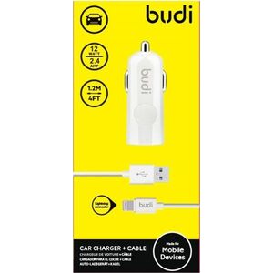 Ładowarka Budi 1x USB-A 2.4 A  (BD062L) 6640090 6971536920800