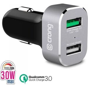 Ładowarka Crong Power 2x USB-A 3 A  (CRG-PWRC-USB30-ALU) 6640103 5907731982467