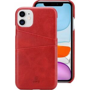 Crong Crong Neat Cover - Etui iPhone 11 Pro z kieszeniami (czerwony) 6642052 5907731982764