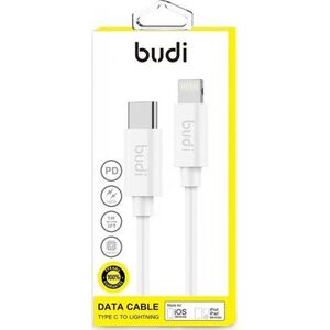Kabel USB Budi USB-C - Lightning 1 m Biały (BD195) 6642314 6971536923665
