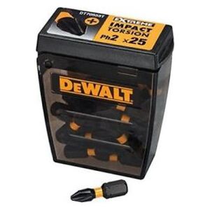 Dewalt zestaw bitów udarowych 1/4" PH2 x 25mm Extreme Impact 25 sztuk opakowanie Tic-tac (DT70555T-QZ) 6652040 5035048535226