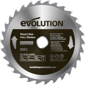Evolution Piła widiowa do cięcia drewna 210mm t=30 6686617 849713022622