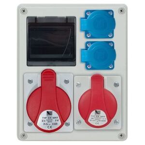 Pawbol Rozdzielnica R-BOX 240 4S 1x32A/5P 1x16A/5P 2x250V, puste okno, b/R IP44 B.1701 6895363 5905793083757