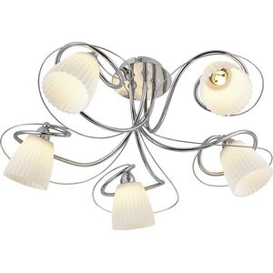 Lampa sufitowa Italux Klasyczna lampa przysufitowa do salonu Italux Tipene MC15105-5CR 6930134 5900644321637