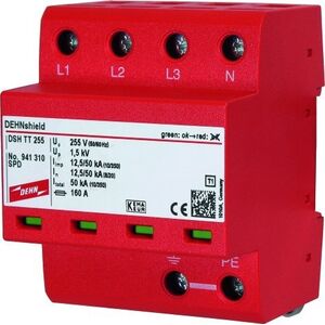 Dehn Ogranicznik przepięć B+C 4P 12,5/50kA 1,5kV DEHNshield TT 255 941310 6945306 4013364131798
