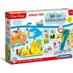 Clementoni Gra edukacyjna mówiące pióro 50 gier (50650) 7007025 8005125506507