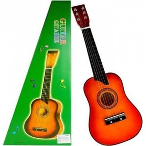 Lean Sport Gitara Drewniana Klasyczna z Kostką Czerwona 60 cm 7345242 5903802450286