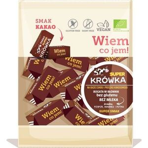 SUPER KRÓWKA Krówki bezmleczne kakaowe bezglutenowe BIO 150 g Super Krówka 7440915 5906874505014