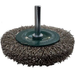 Abraboro Szczotka tarczowa 75x15 mm ABRABORO - drut falisty, trzpień, INOX 7464989 5999082032847