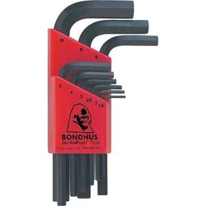 Bondhus Zestaw imbusów 1,5 - 10 BONDHUS - krótkie [9 cz.] 7465399 37231122997
