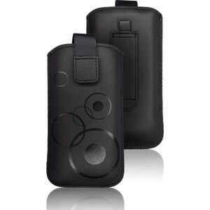 Partner Tele.com Futerał Forcell Deko - do Iphon 3G/4/4S/ Samsung S5830 Galaxy Ace/S6310 Young czarny 7497720 5901737153951