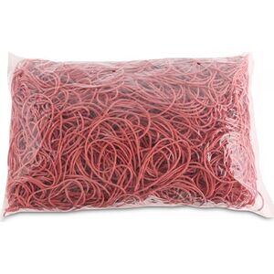 Office Products Gumki Recepturki Office Products, Średnica 100Mm, 1,5X1,5Mm, 60% Kauczuku, 1000G, Zgrzewka, Czerwone 7624563 5901503696828