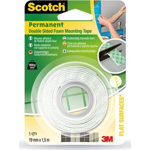 Scotch Taśma dwustronna piankowa montażowa 19mm x 1.5m 7703621 51141924670