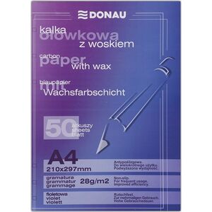 Donau KALKA DONAU Z WOSKIEM A4 OŁÓWKOWA 50 SZT 7704313 3800752031065