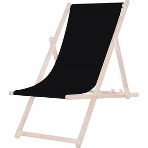Platinet PLATINET LEŻAK OGRODOWY DREWNIANY SUMMER SUNBED CZARNY[45433] 7740466 5907595454339