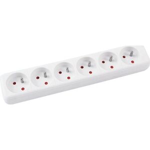 Office Products Przedłużacz OFFICE PRODUCTS,6 gniazd, 3m, z uziemieniem, biały 8012377 5901503697245