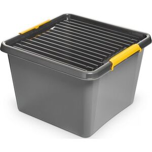 ORPLAST Pojemnik do przechowywania ORPLAST, Solidstore box, 32l, szary 8012867 5902541162269