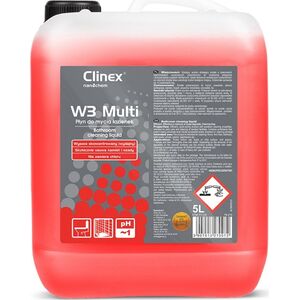 Clinex Preparat CLINEX W3 Multi 5L, do mycia sanitariatów i łazienek, skoncentrowany 8013507 5907513270072
