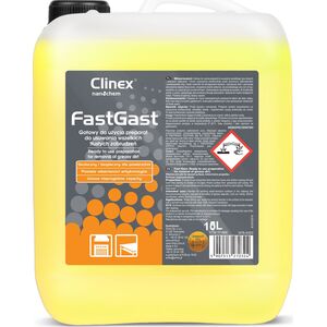 Clinex Środek do mycia tłustych zbrudzeń w kuchni do okapów blatów posadzek ścian CLINEX FastGast 5L Środek do mycia tłustych zbrudzeń w kuchni do okapów blatów posadzek ścian CLINEX FastGast 5L 8147745 5907513270324