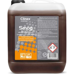 Clinex Skuteczny silny płyn do mycia pieców konwekcyjno-parowych wędzarni CLINEX Smog 5L Skuteczny silny płyn do mycia pieców konwekcyjno-parowych wędzarni CLINEX Smog 5L 8147748 5907513270058