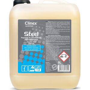 Clinex Płyn do mycia mebli i urządzeń ze stali nierdzewnej CLINEX Gastro Steel 5L Płyn do mycia mebli i urządzeń ze stali nierdzewnej CLINEX Gastro Steel 5L 8147750 5907513272694