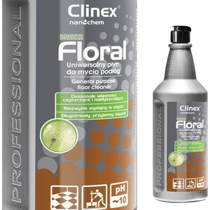 Clinex Płyn do mycia podłóg bez smug połysk zapach CLINEX Floral - Breeze 1L Płyn do mycia podłóg bez smug połysk zapach CLINEX Floral - Breeze 1L 8147810 5907513270775