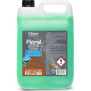 Clinex Płyn do mycia podłóg bez smug połysk zapach CLINEX Floral - Ocean 10L Płyn do mycia podłóg bez smug połysk zapach CLINEX Floral - Ocean 10L 8147817 5907513273585