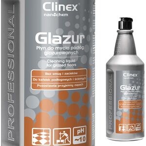 Clinex Płyn do mycia podłóg płytek glazury kamienia CLINEX Glazur 1L Płyn do mycia podłóg płytek glazury kamienia CLINEX Glazur 1L 8147843 5907513271413