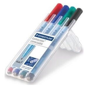 Staedtler STAEDTLER Folienstift Lumocolor correct F 4ST 8160855 4007817305171