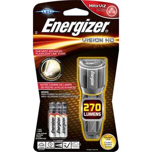 Latarka Energizer Latarka ENERGIZER Metal Vision HD + 3szt. baterii AAA, srebrna 8246080 7638900419580