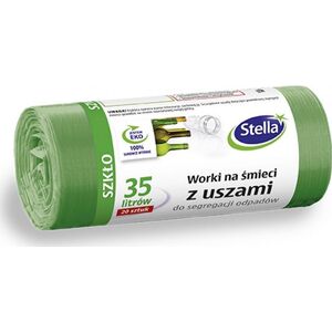 Stella Worki z uszami STELLA, do segregacji szkła, 35 l, 20 szt., zielone, zielony 8318398 5903936032198