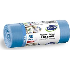 Stella Worki z uszami STELLA, do segregacji odpadów papierowych, 60 l, 14 szt., niebieskie, niebieski 8318401 5903936035151