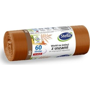 Stella Worki z uszami STELLA, do segregacji odpadów bio, 60 l, 14 szt., brązowe, brązowy 8318403 5903936035175