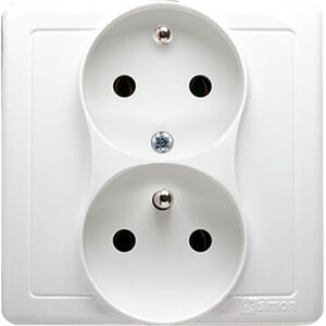 Kontakt-Simon Simon Basic Gniazdo podwójne z/u z funkcją niezmienności faz 16A 250V biały BMGZ2T/11 8366553 5902787852993