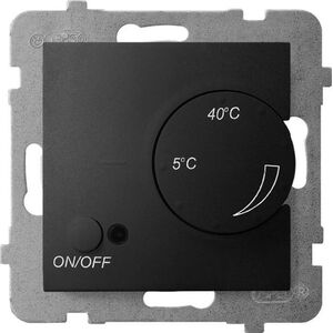Ospel ARIA Regulator temperatury z czujnikiem napowietrznym czarny metalik RTP-1UN/m/33 8370099 5907577484606