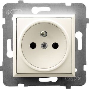 Ospel ARIA Gniazdo pojedyncze z/u ecru GP-1UZ/m/27 8374757 5907577491949
