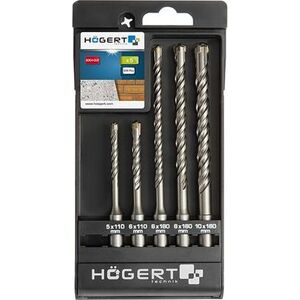 Wiertło GTV Wiertła do betonu SDS+ zestaw 5 szt. HT6D370 8385672 5901867175649