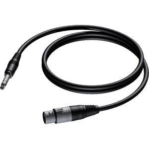 Kabel Procab Jack 6.3mm - XLR 1.5m czarny (CAB723/1.5) 8500941 5414795001633