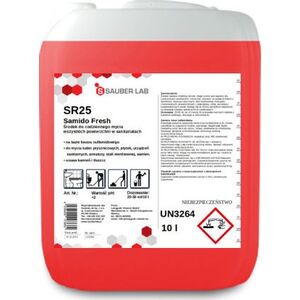 Sauber Sauber Lab SR25 Samido Fresh Uniwersalny środek do mycia powierzchni sanitarnych 10 l 8503638 4038409124818