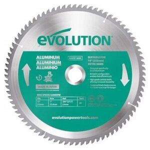 Evolution Piła widiowa TCT do cięcia aluminium 255mm / 80z do pił ukośnych 8507563 849713053497