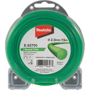 Makita MAKITA ŻYŁKA NYLONOWA OKRĄGŁA 2,0mm/15m ME-02705 8535711 88381557962
