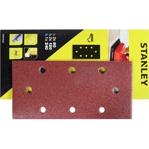 STA.PAPIER ŚCIERNY 93mm x 190mm MIX /5szt. 8 OTWORÓW NA RZEP 8549320 5035048373972