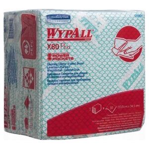 WYPALL 19154 - WYPALL* X80 Plus czyściwo, ściereczka do czyszczenia - 1/4 złożenie,składanie,zielony, (KARTON=8 BIND) 8 toreb x30 odcinków,35.00cm x 34.00cm. 8860303 5033848037155