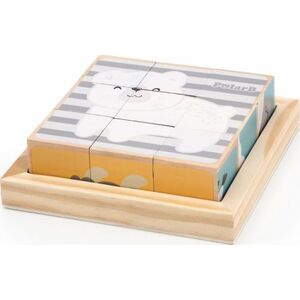 Viga Toys Drewniana Układanka Obrazkowa 6-Stronna Zwierzątka VIGA PolarB 8883973 6971608440243