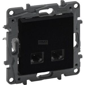 Legrand Gniazdo komputerowe podwójne Legrand Niloe 863560 RJ45 kat. 5e UTP czarne 8961949 3414971842472