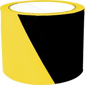Taśma ostrzegawcza, 75mm, 100m, żółto-czarna 8995559 5901503613818